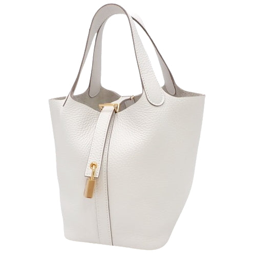 【新品】ピコタンロック PM トリヨンクレマンス グリペール (グリスパール) ゴールド金具 W刻印