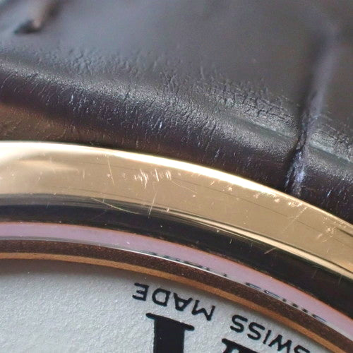 【保証書付】ロンドルイカルティエ W6800251 PG/革 手巻き 2012年3月購入 ホワイト ダークブラウン