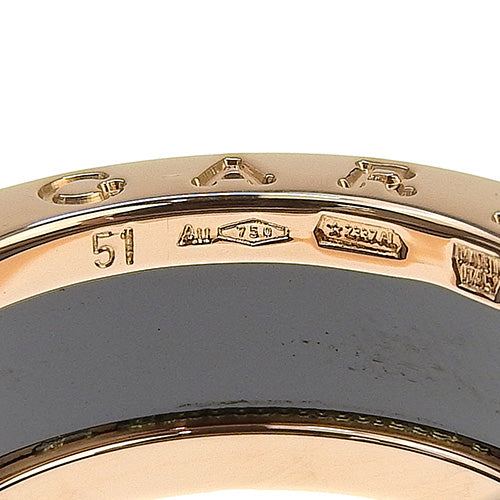 B-zero1 B-zero1 Ring 347037 (current as of February 2025) K18 Pink Gold PG Ceramic Accessory Jewelry B-zero1 Size 10 (51)