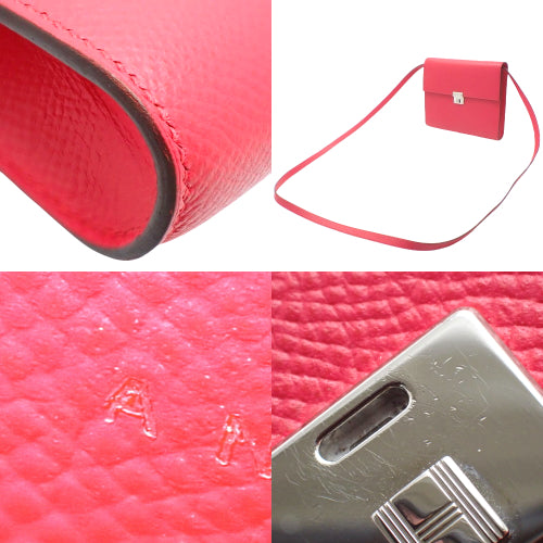 Clic 16, Voie Epsom leather, palladium hardware, Rose Extreme color, silver hardware, A stamp.