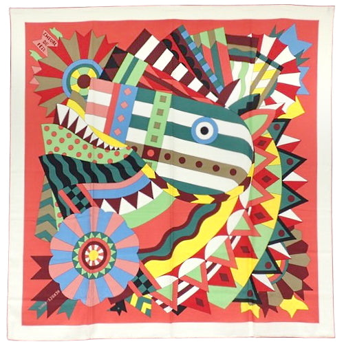 CHEVAL DE FETE 节日之马 140cm方巾 服装 时尚配饰 大号围巾 卡莱杰安 羊绒 丝绸