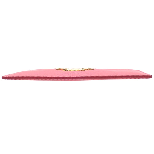 ロゴ カードケース 定期入れ 小物 パスケース 名刺入れ サフィアーノレザー SAFFIANO METAL PEONIA 1M0208