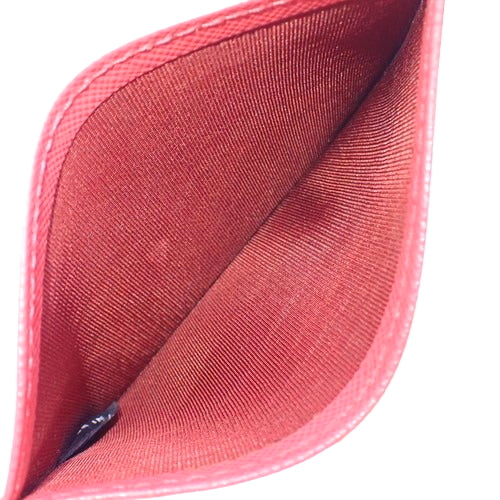 ロゴ カードケース 定期入れ 小物 パスケース 名刺入れ サフィアーノレザー SAFFIANO METAL PEONIA 1M0208