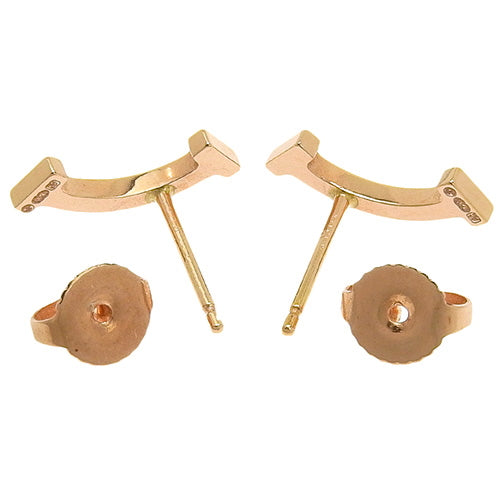 Smile Pierced Earrings, Pink Gold (K18PG), Accessory, Jewelry, T Smile