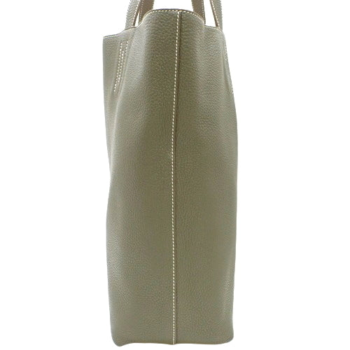 Double Sense 45, Triomphe Clemence, Olive Green/Etoupe, □P stamp.