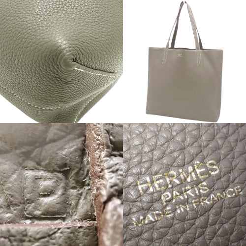 Double Sense 45, Triomphe Clemence, Olive Green/Etoupe, □P stamp.