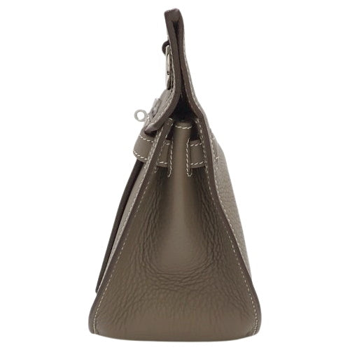 Gypsy 28 Etoupe/Etoupe Togo Leather, Palladium Hardware, Silver Hardware, □N Stamp, Shoulder/Crossbody