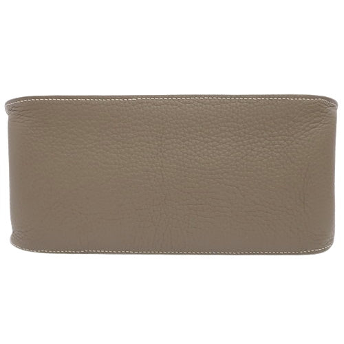 Gypsy 28 Etoupe/Etoupe Togo Leather, Palladium Hardware, Silver Hardware, □N Stamp, Shoulder/Crossbody