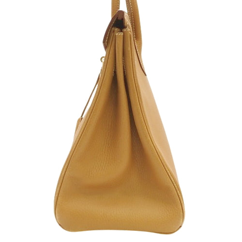 Haute Couture 32 Natural Ardennes Tote Bag with Gold Hardware and E Stamp