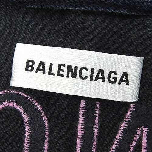 バックロゴ デニムジャケット アパレル ファッション 衣類 Gジャン オーバーサイズ 36 コットン ポリエステル 557388