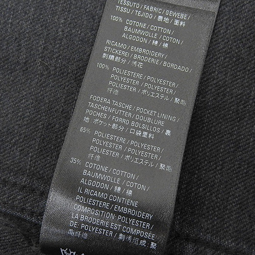 バックロゴ デニムジャケット アパレル ファッション 衣類 Gジャン オーバーサイズ 36 コットン ポリエステル 557388