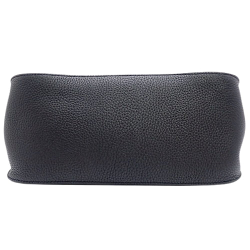 Gypsiere 28 Taurillon Clemence leather, palladium hardware, silver hardware, A stamp, shoulder or crossbody bag