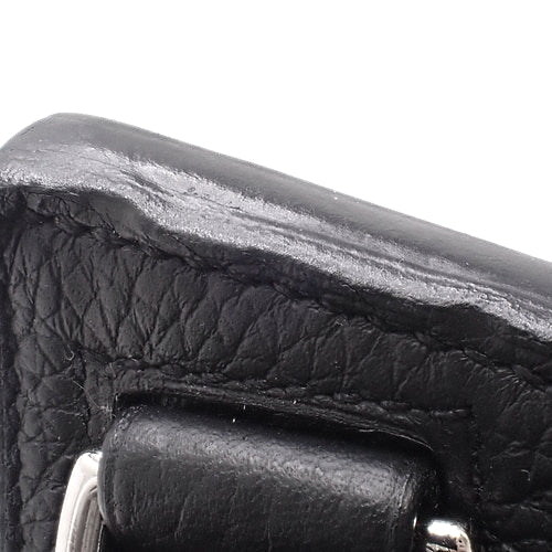 Gypsiere 28 Taurillon Clemence leather, palladium hardware, silver hardware, A stamp, shoulder or crossbody bag