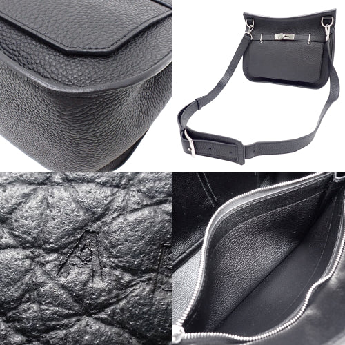 Gypsiere 28 Taurillon Clemence leather, palladium hardware, silver hardware, A stamp, shoulder or crossbody bag