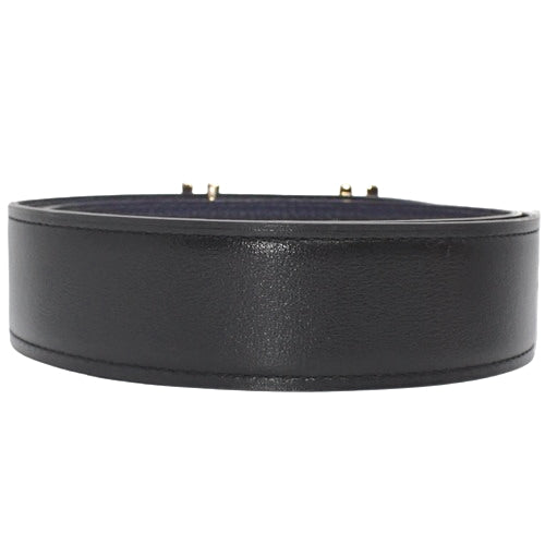 H.O.C. belt, size 32, reversible H belt, apparel accessory, fashion accessory, 85cm, Box Calf Togo leather, Bleu Nuit, U stamp.