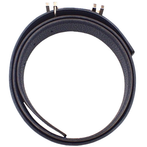 H.O.C. belt, size 32, reversible H belt, apparel accessory, fashion accessory, 85cm, Box Calf Togo leather, Bleu Nuit, U stamp.