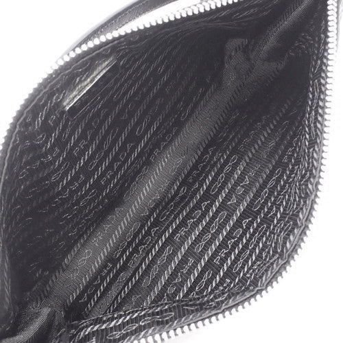 Re-Edition 2005 Re-Nylon バッグ ナイロン サフィアーノレザー ブラック 1NE633 ミニハンド ショルダー 肩掛け ワンハンドル