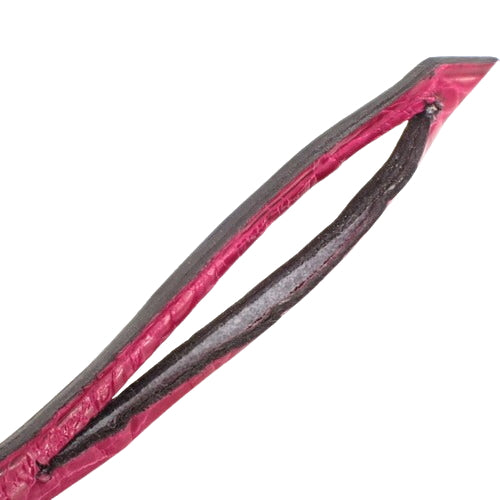 【未使用】ケリー 25 (外縫い) アリゲーター クロコダイル パラジウム金具 ローズメキシコ シルバー金具 U刻印