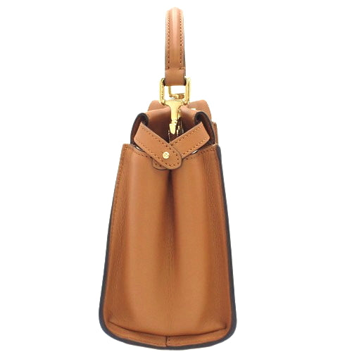 PEEKABOOMINI Peekaboo Mini Calfskin Brown 8BN244 AHJW F1E3K 2WAY Shoulder Bag, Shoulder & Crossbody Bag