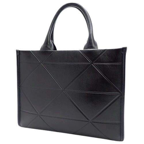 Symbol Topstitch Small Bag, Leather, Black, 1BA379, 2-Way Shoulder Bag