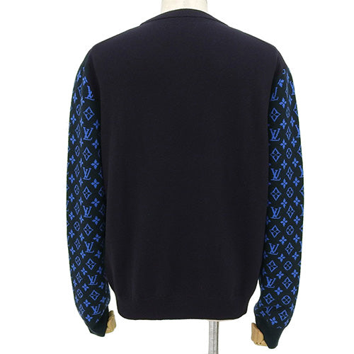 Monogram Monogram Mix Crew Neck RM231Q Apparel Fashion Clothing Long Sleeve Knit Sweater Size M Cashmere Wool 1AATLR (Current as of December 2024)