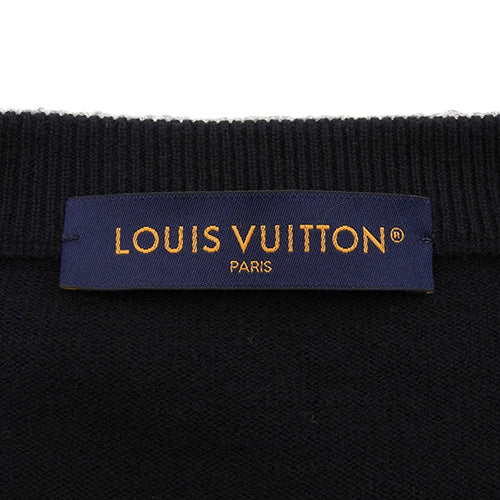 Monogram Monogram Mix Crew Neck RM231Q Apparel Fashion Clothing Long Sleeve Knit Sweater Size M Cashmere Wool 1AATLR (Current as of December 2024)