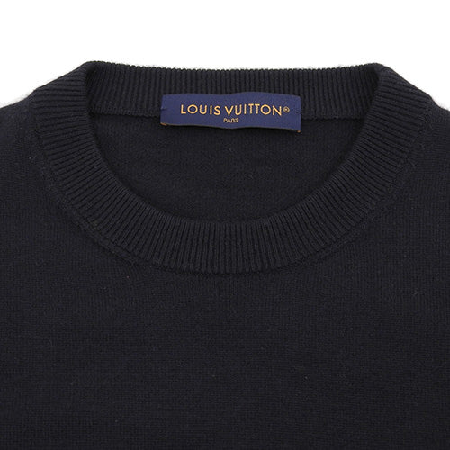 Monogram Monogram Mix Crew Neck RM231Q Apparel Fashion Clothing Long Sleeve Knit Sweater Size M Cashmere Wool 1AATLR (Current as of December 2024)