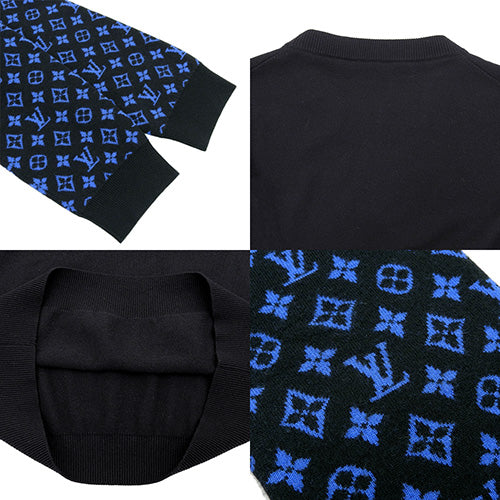 Monogram Monogram Mix Crew Neck RM231Q Apparel Fashion Clothing Long Sleeve Knit Sweater Size M Cashmere Wool 1AATLR (Current as of December 2024)