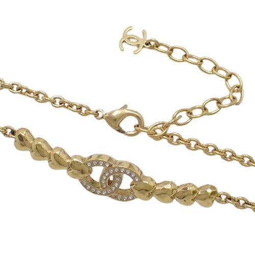 Coco Mark Rhinestone Choker, Metal (GP) Accessory, Jewelry, Heart