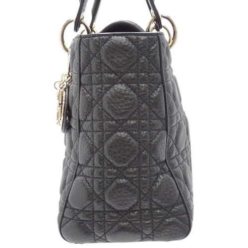 カナージュ レディディオール ミディアムバッグ 2WAY ショルダー 肩掛け 斜め掛け LADY DIOR レザー