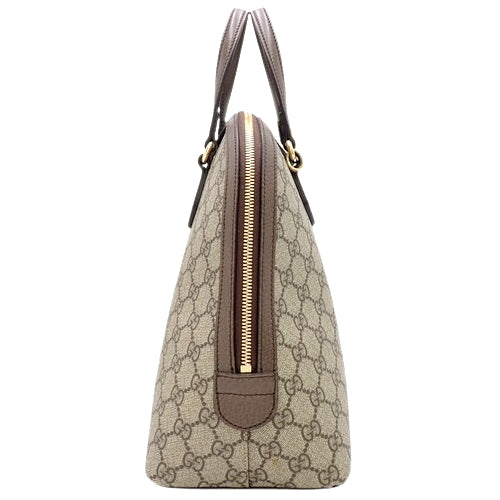 Ophidia GG Medium Top Handle Bag, GG Supreme canvas and leather, beige, brown, green, red, 524533, 2-way shoulder bag, tote, Sherry Line.