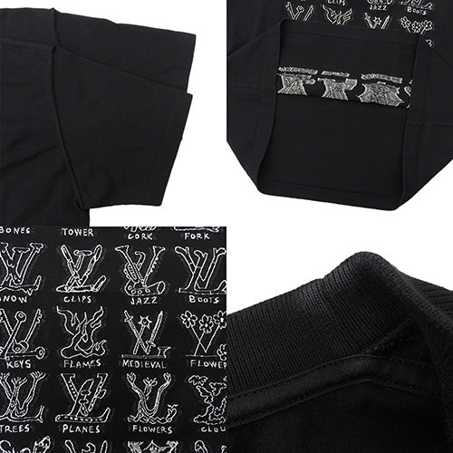 LV Cartoon Jacquard T-Shirt RM211 by Virgil Abloh, Short Sleeve, Logo, Medium, Cotton