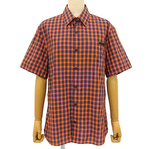 Check Short Sleeve Shirt, Apparel, Fashion, Clothing, Size 40, Cotton, UCS137