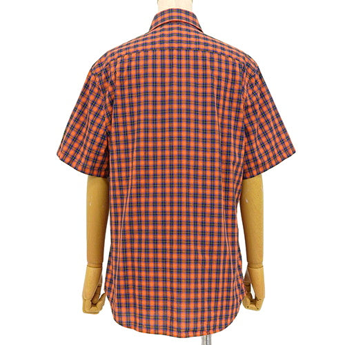 Check Short Sleeve Shirt, Apparel, Fashion, Clothing, Size 40, Cotton, UCS137