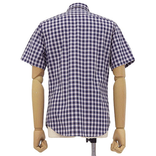 Check Short Sleeve Shirt, Apparel, Fashion, Clothing, Size 38/15, Cotton, UCS137