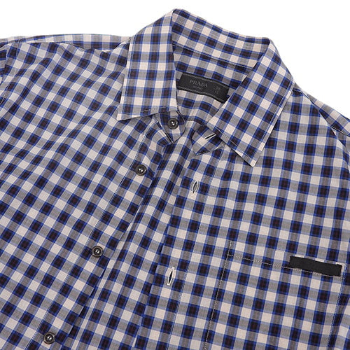 Check Short Sleeve Shirt, Apparel, Fashion, Clothing, Size 38/15, Cotton, UCS137