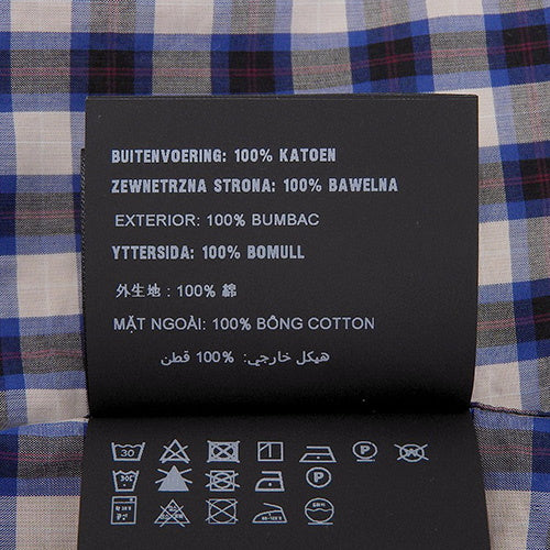Check Short Sleeve Shirt, Apparel, Fashion, Clothing, Size 38/15, Cotton, UCS137