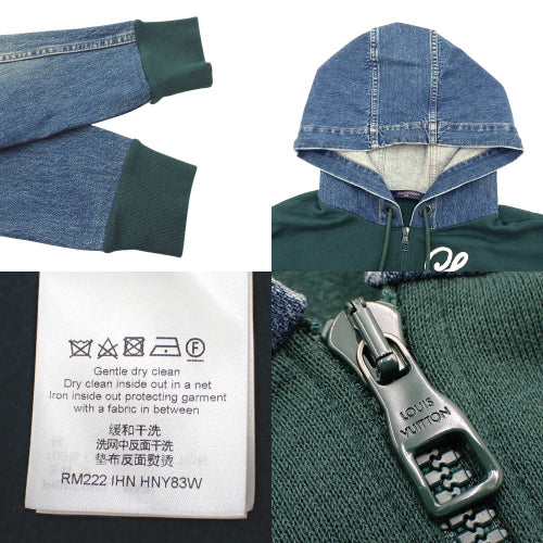 Denim Switch Hoodie XS RM222 Fleece-lined