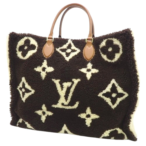 Monogram Teddy On-the-Go GM Shearling Smooth Leather Microfiber M55420