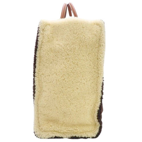 Monogram Teddy On-the-Go GM Shearling Smooth Leather Microfiber M55420