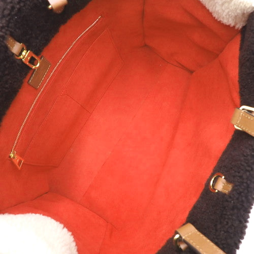 Monogram Teddy On-the-Go GM Shearling Smooth Leather Microfiber M55420
