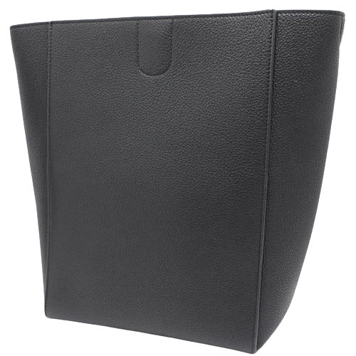 Sungle Bucket Small Leather Tote Bag, Black, 189303AH4.38NO