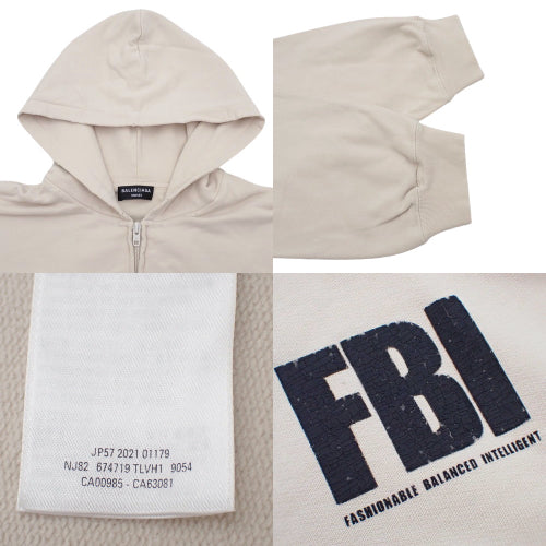 Hoodie Zip-up Parka 3 Distressed