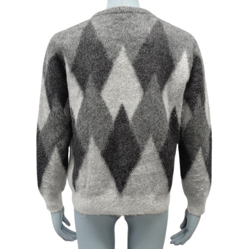 Argyle knit small sweater