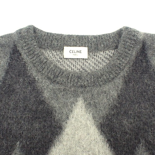 Argyle knit small sweater