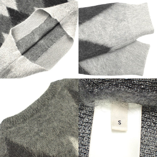 Argyle knit small sweater