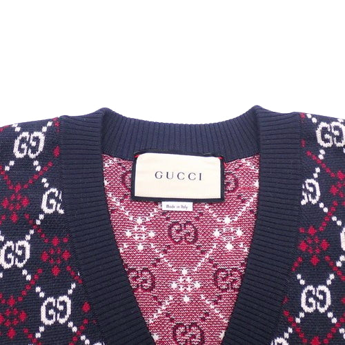 GG Pattern Sweater, Apparel, Fashion, Clothing, Knit, Size M, Wool, 553605