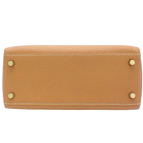 【新品】ケリー 25 (内縫い) トゴ ゴールド ゴールド金具 W刻印