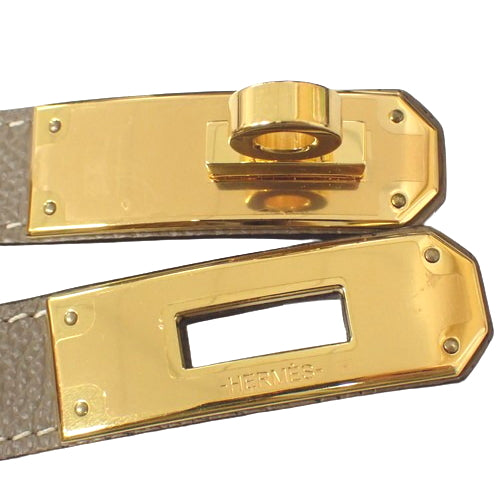 ケリーベルト エトープ/エトゥープ/ゴールド ヴォーエプソン ゴールド金具 Z刻印 アパレル ファッション小物 服飾小物