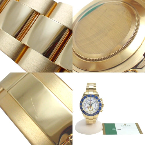 116688 Yacht-Master II, K18 Yellow Gold (YG), Random Serial Number, Automatic, White Dial